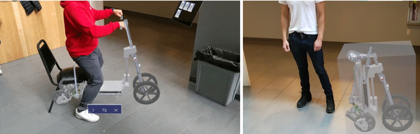 AR visualization of models