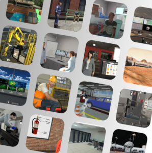 Yellow Images as Icons Set-4Rotated asset gallery for vr training